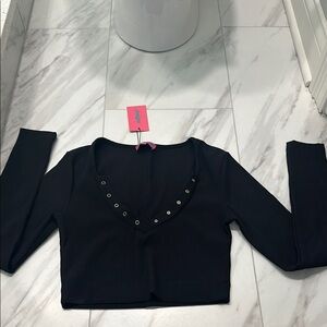 Black Long Sleeve Top